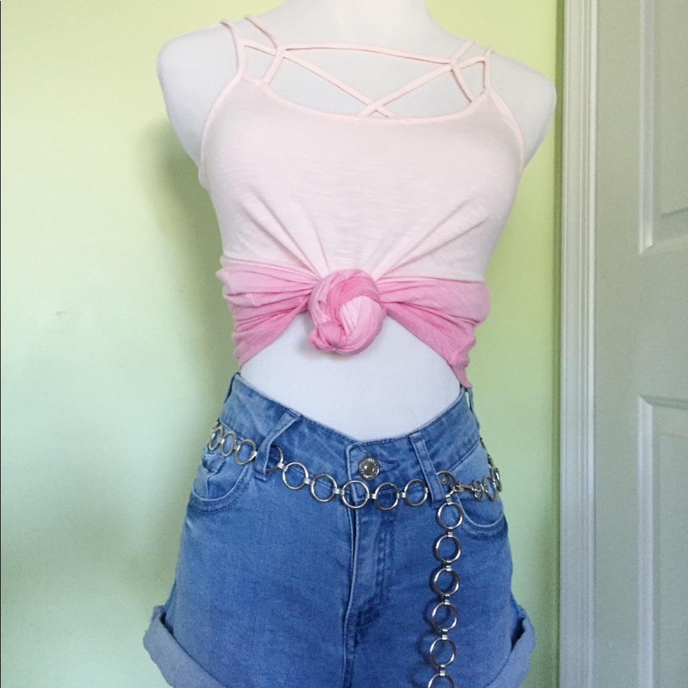pink ombré tank top